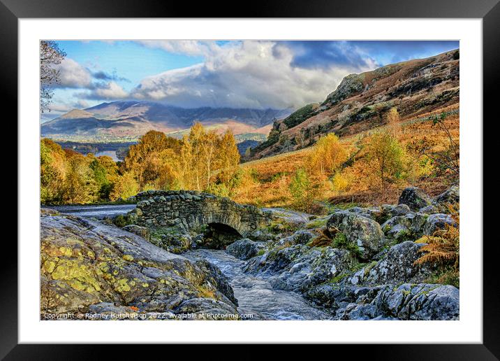 Ashness Bridge Framed Mounted Print by Rodney Hutchinson