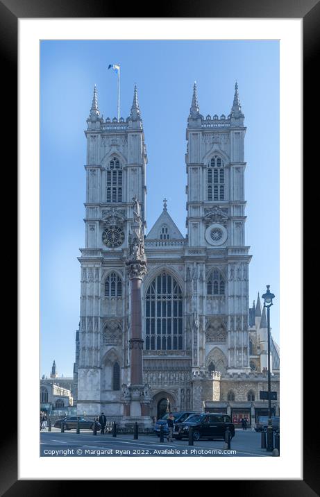 Westminster Abbey Framed Mounted Print by Margaret Ryan