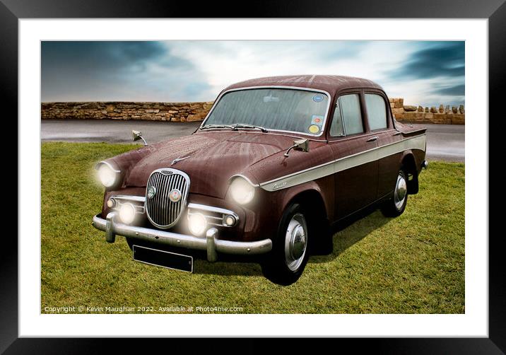 1960 Singer Gazelle Saloon Framed Mounted Print by Kevin Maughan