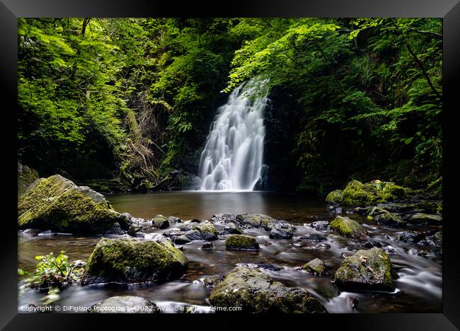 Glenoe Falls Framed Print by DiFigiano Photography