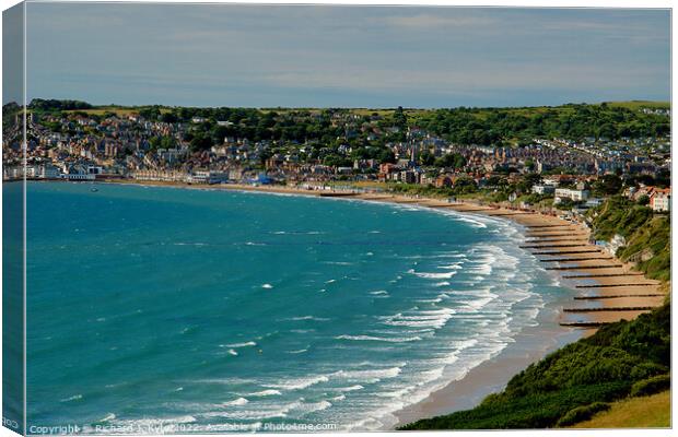 Swanage Bay, Dorset Canvas Print by Richard J. Kyte