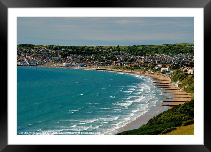 Swanage Bay, Dorset Framed Mounted Print by Richard J. Kyte