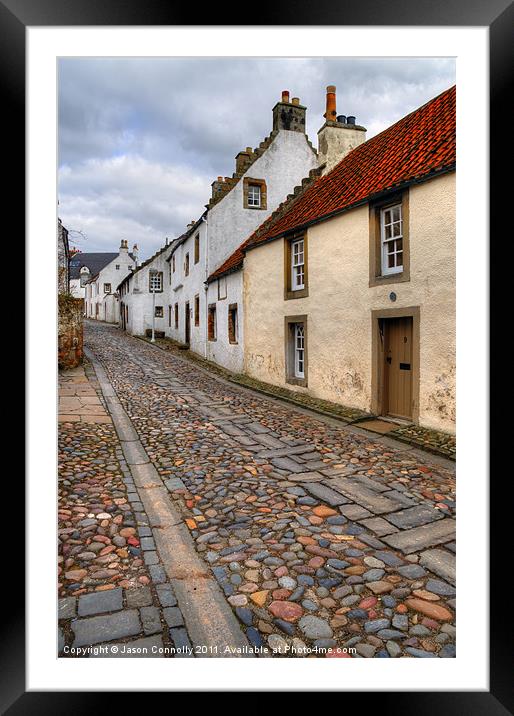 Mid Causeway, Culross Framed Mounted Print by Jason Connolly