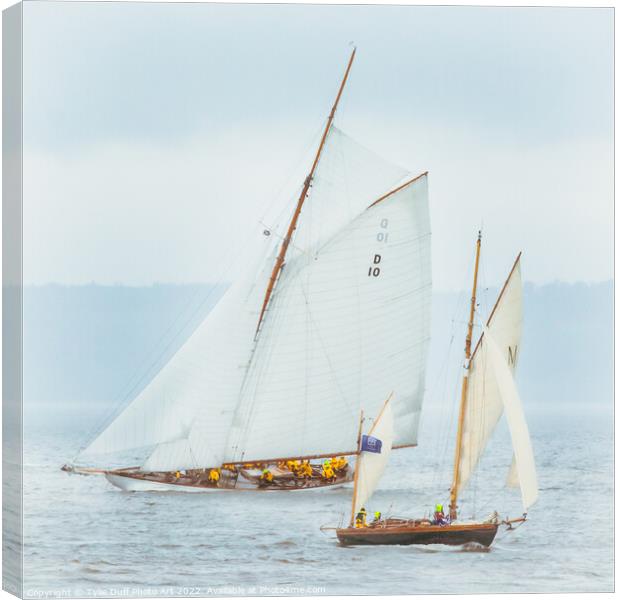 Majestic Fife Yachts Marcita and The Lady Anne  Canvas Print by Tylie Duff Photo Art
