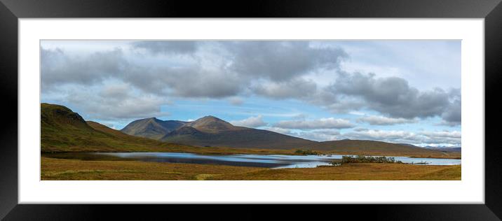 The Black Mount, Rannoch Moor. Framed Mounted Print by Tommy Dickson
