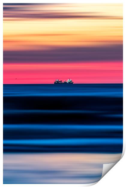 Velvet Sea Print by Colin Menniss