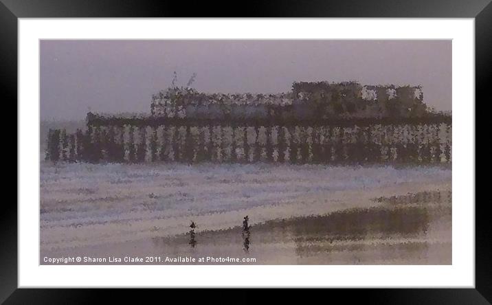 Abandoned Pier Framed Mounted Print by Sharon Lisa Clarke
