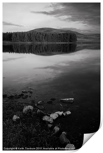 Blackadder Reservoir Print by Keith Thorburn EFIAP/b