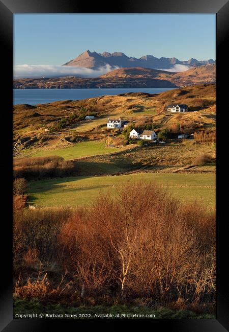Tarskavaig Winter Sun Isle of Skye Scotland Framed Print by Barbara Jones