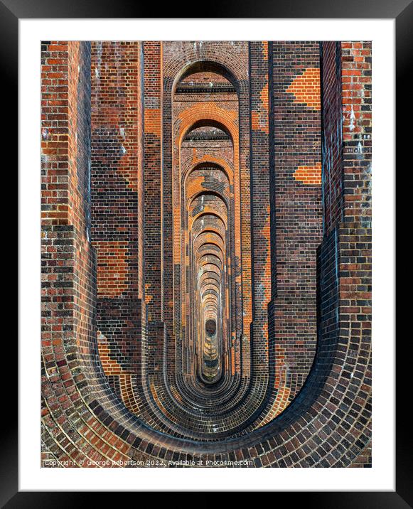 Ouse Valley Railway Viaduct near Balcombe Framed Mounted Print by George Robertson