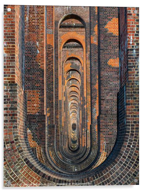 Ouse Valley Railway Viaduct near Balcombe Acrylic by George Robertson
