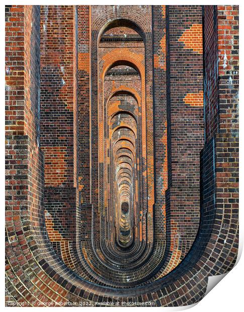 Ouse Valley Railway Viaduct near Balcombe Print by George Robertson