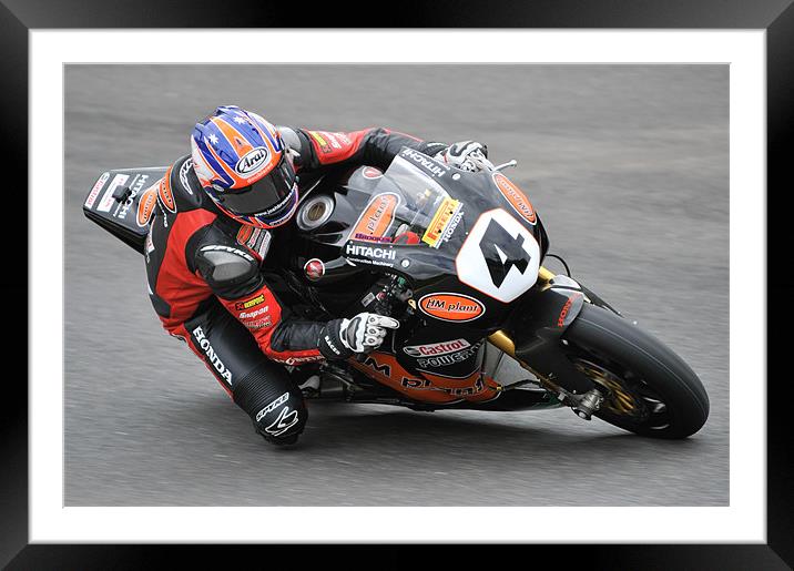 Josh Brookes - HM Plant 2010 Framed Mounted Print by SEAN RAMSELL