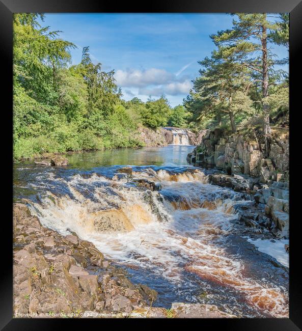 Summer Morning at Low Force Waterfall (2) Framed Print by Richard Laidler