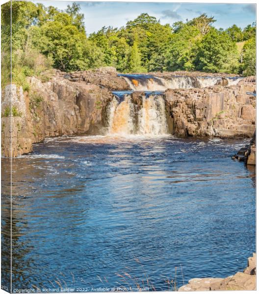 Summer Morning at Low Force Waterfall (1) Canvas Print by Richard Laidler