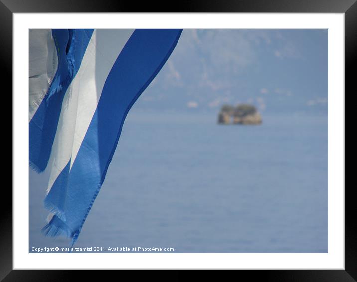 View from the ferry Framed Mounted Print by Maria Tzamtzi Photography