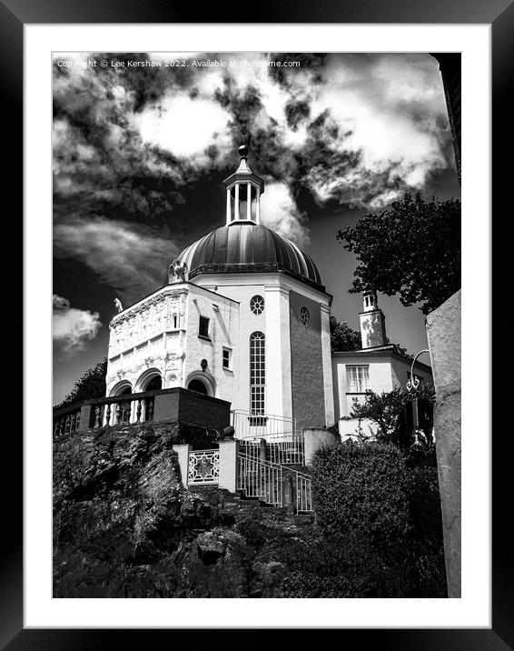 Portmeirion Pantheon (Dome) Framed Mounted Print by Lee Kershaw