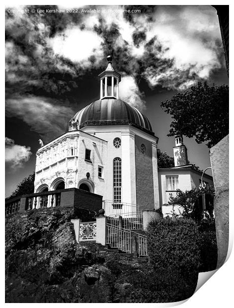 Portmeirion Pantheon (Dome) Print by Lee Kershaw
