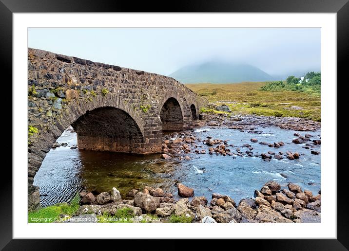 Sligachan bridge Isle of Skye Framed Mounted Print by jim Hamilton