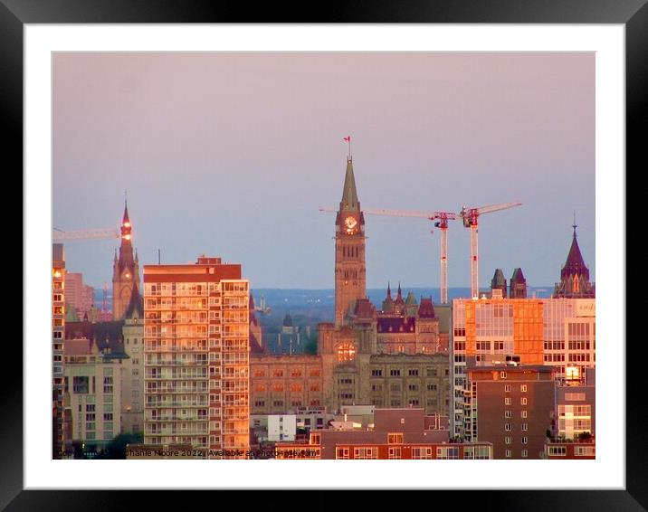 Ottawa, Canada at 5:30 a.m. today Framed Mounted Print by Stephanie Moore