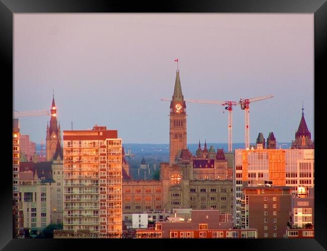 Ottawa, Canada at 5:30 a.m. today Framed Print by Stephanie Moore