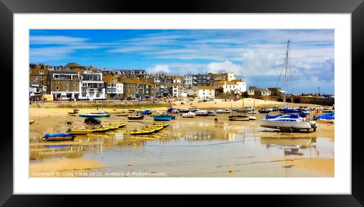 St Ives Cornwall Framed Mounted Print by Craig Yates