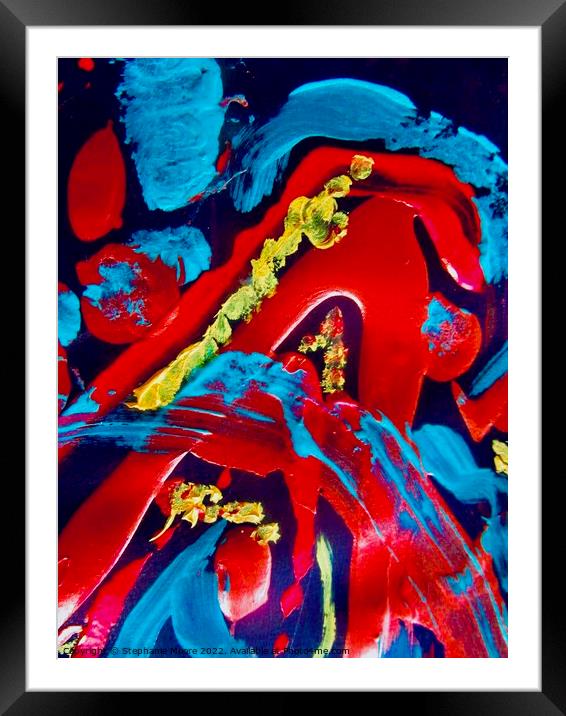 Abstract 284 Framed Mounted Print by Stephanie Moore