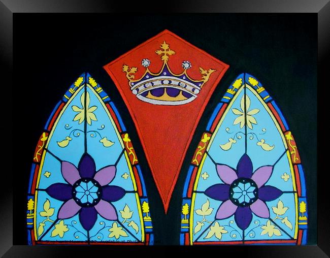 Stained glass Framed Print by Stephanie Moore