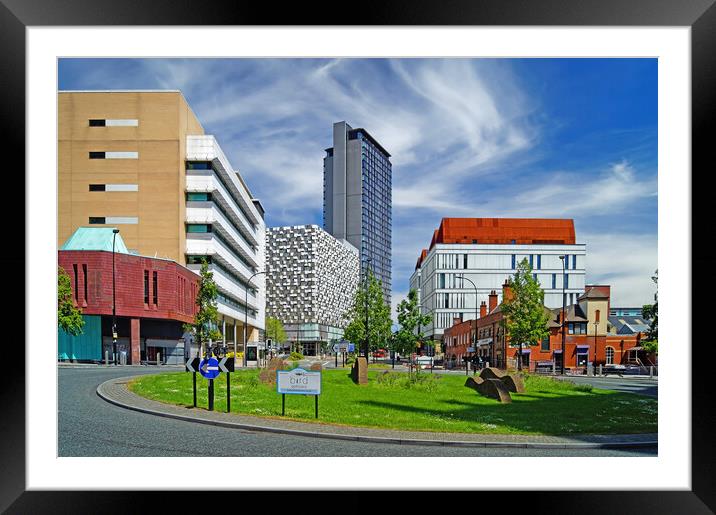 Furnival Square, Sheffield  Framed Mounted Print by Darren Galpin
