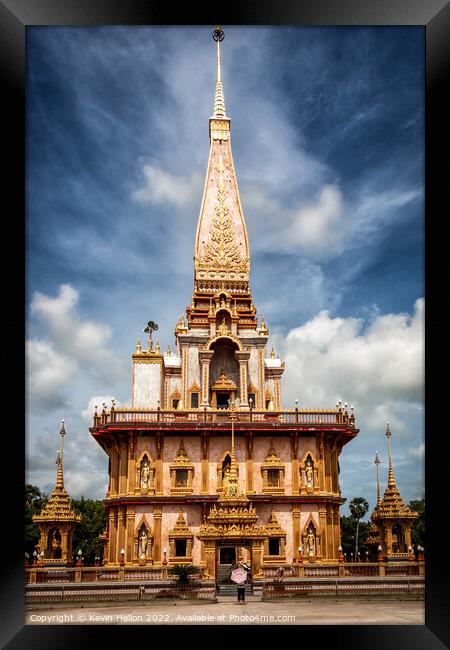 Wat Chalong, Phuket, Thailand Framed Print by Kevin Hellon