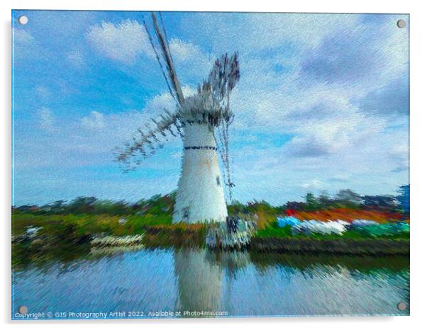 Thurne Windmill in Extrude  Acrylic by GJS Photography Artist