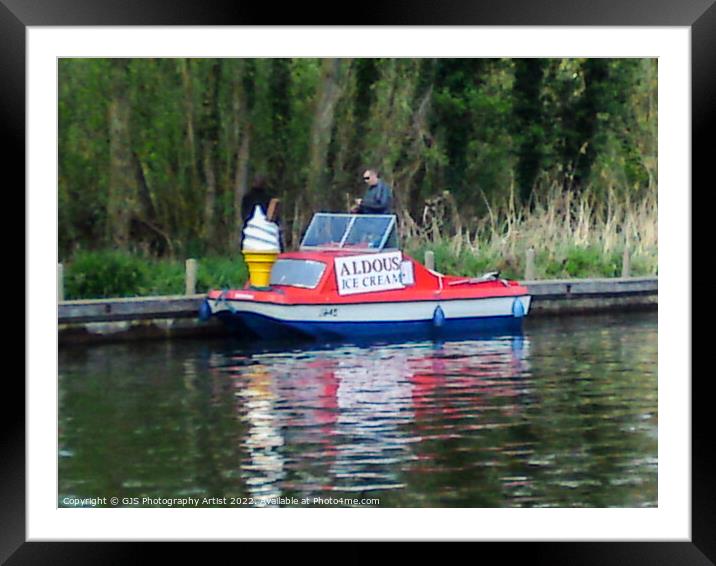 Ice Cream on the Norfolk Broads Framed Mounted Print by GJS Photography Artist