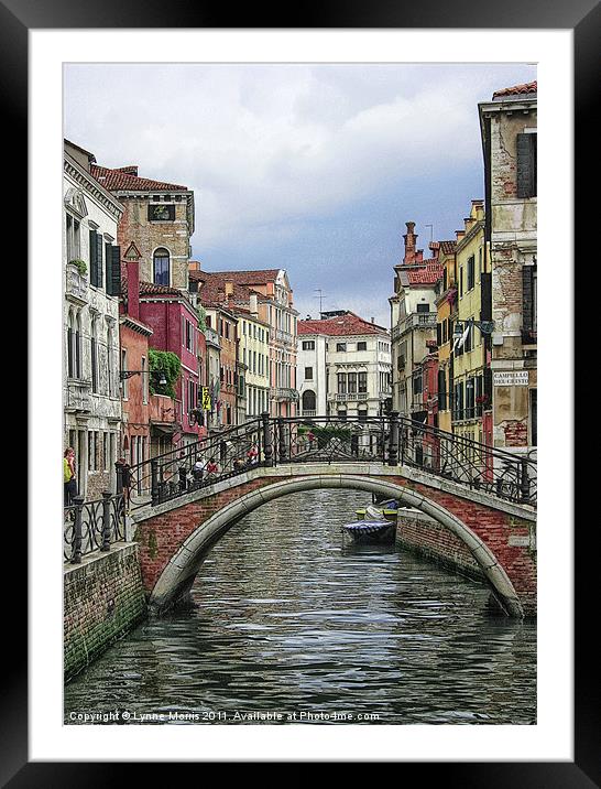 Beautiful Venice Framed Mounted Print by Lynne Morris (Lswpp)