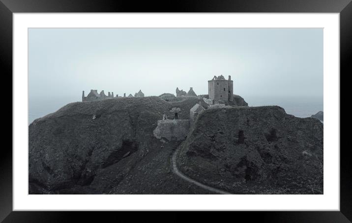 Dunnotar Castle and Haar Framed Mounted Print by Anthony McGeever