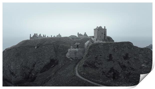 Dunnotar Castle and Haar Print by Anthony McGeever