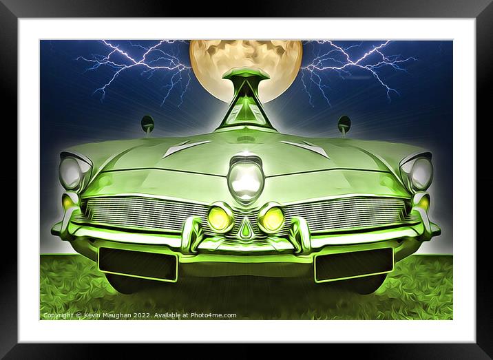 Ford Anglia (Abstract Digital Art) Framed Mounted Print by Kevin Maughan