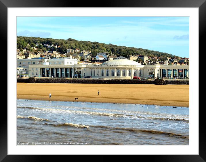 Winter Gardens, Weston Super Mare. Framed Mounted Print by john hill