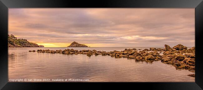 Thatcher Rock Panorama   Framed Print by Ian Stone