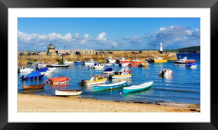 St Ives Cornwall Framed Mounted Print by Craig Yates