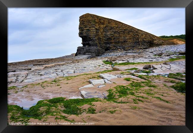 The Sphinx Rock, Nash Point, South wales Framed Print by Gordon Maclaren