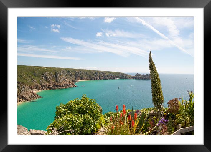 beautiful Cornwall Framed Mounted Print by kathy white