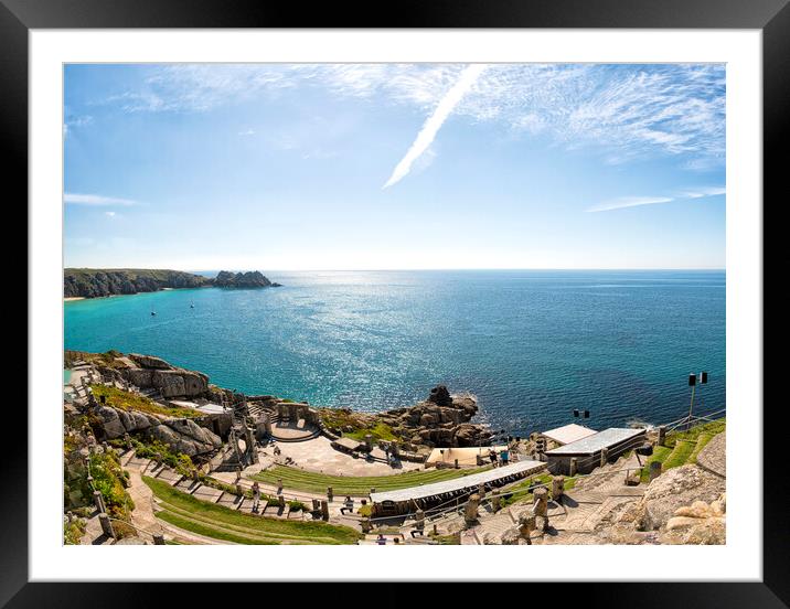 Minack Theatre, Porthcurno, Cornwall Framed Mounted Print by kathy white