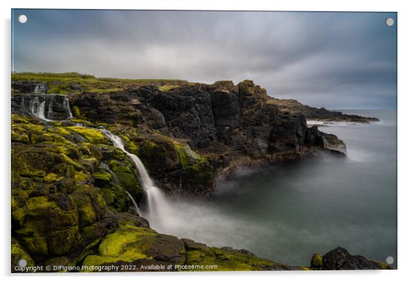 Dunseverick Falls Acrylic by DiFigiano Photography