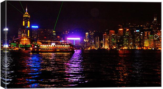 SAILING INTO HONG KONG Canvas Print by Jacque Mckenzie