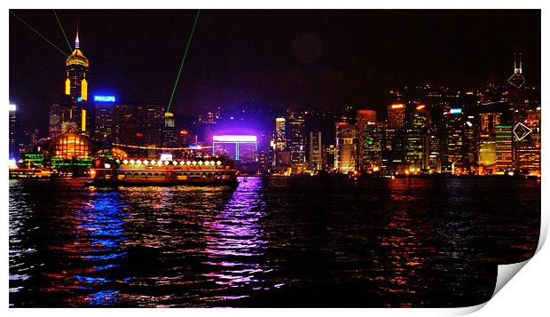SAILING INTO HONG KONG Print by Jacque Mckenzie