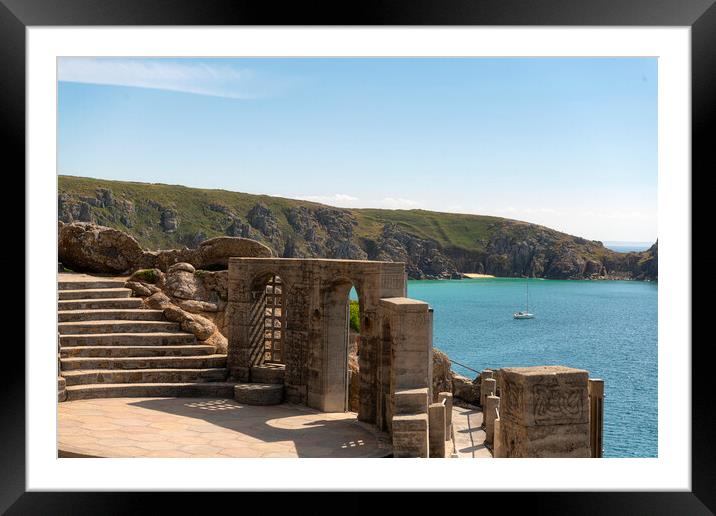 The Minack Theatre centre stage Framed Mounted Print by kathy white