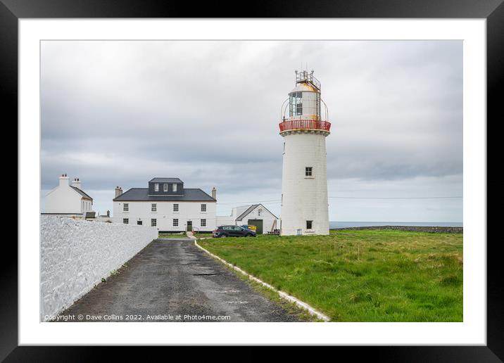 Loophead Lighthouse from the entrance gate, County Clare, Ireland Framed Mounted Print by Dave Collins