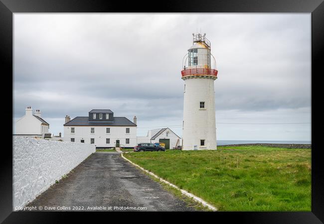 Loophead Lighthouse from the entrance gate, County Clare, Ireland Framed Print by Dave Collins