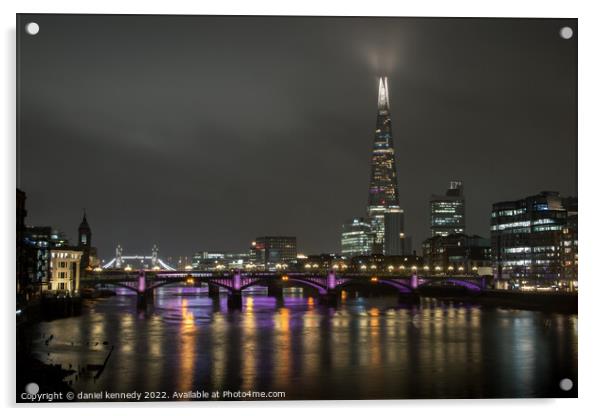 London skyline Acrylic by daniel kennedy
