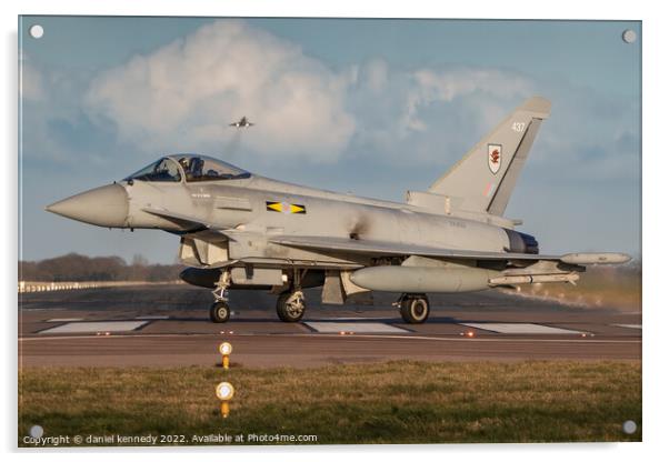 Eurofighter Typhoon side on Acrylic by daniel kennedy